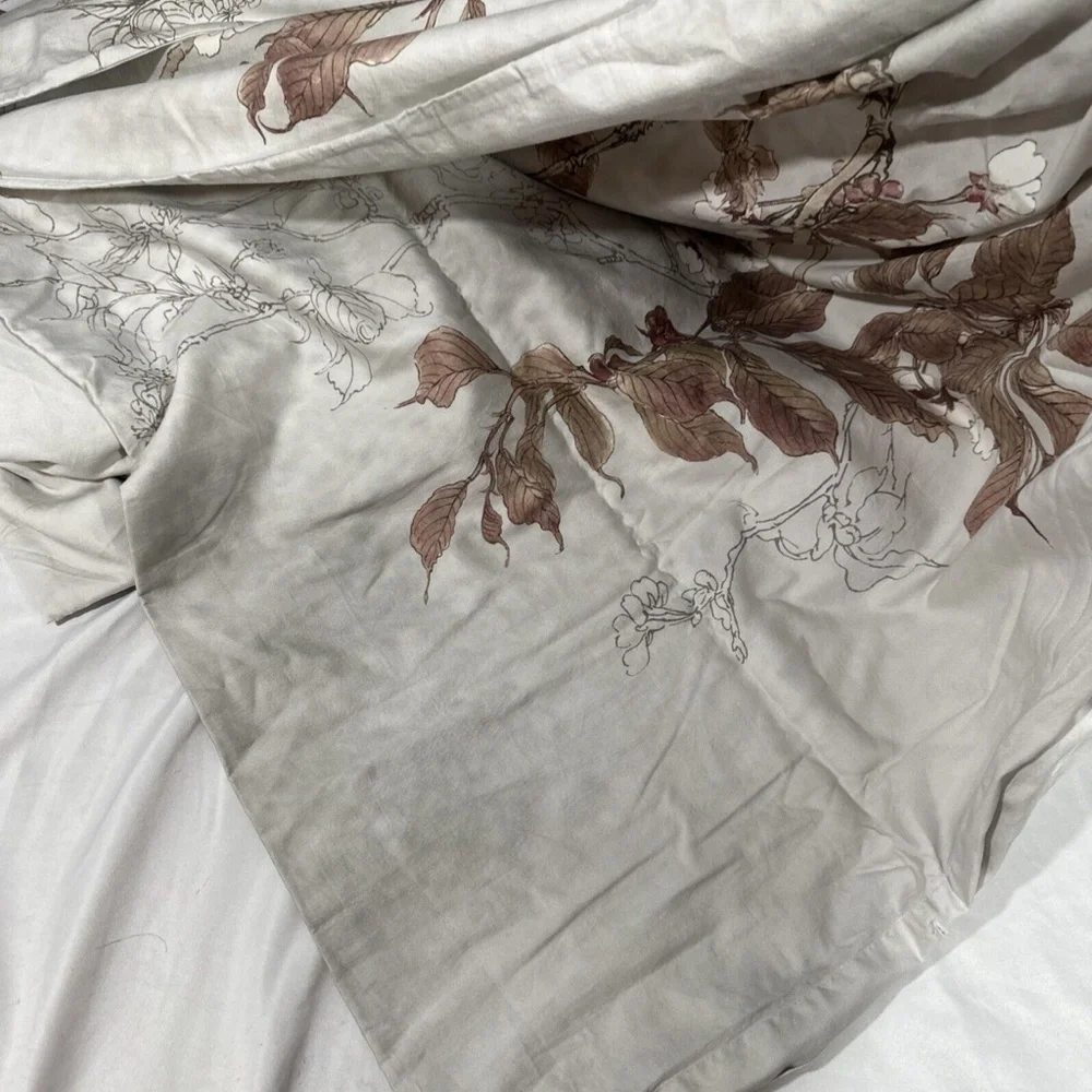 USED $350 Michael Aram [ Queen ]‎ Antique Cherry Blossom Duvet Cover
